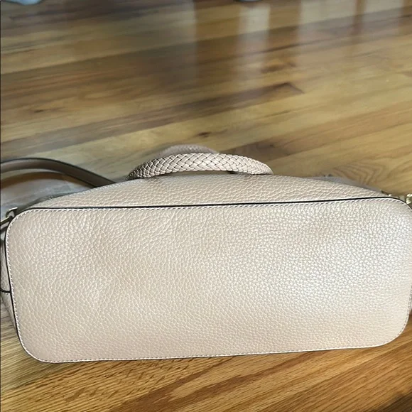 Tory Burch Tan/pink Shoulder Bag with Gold Hardware